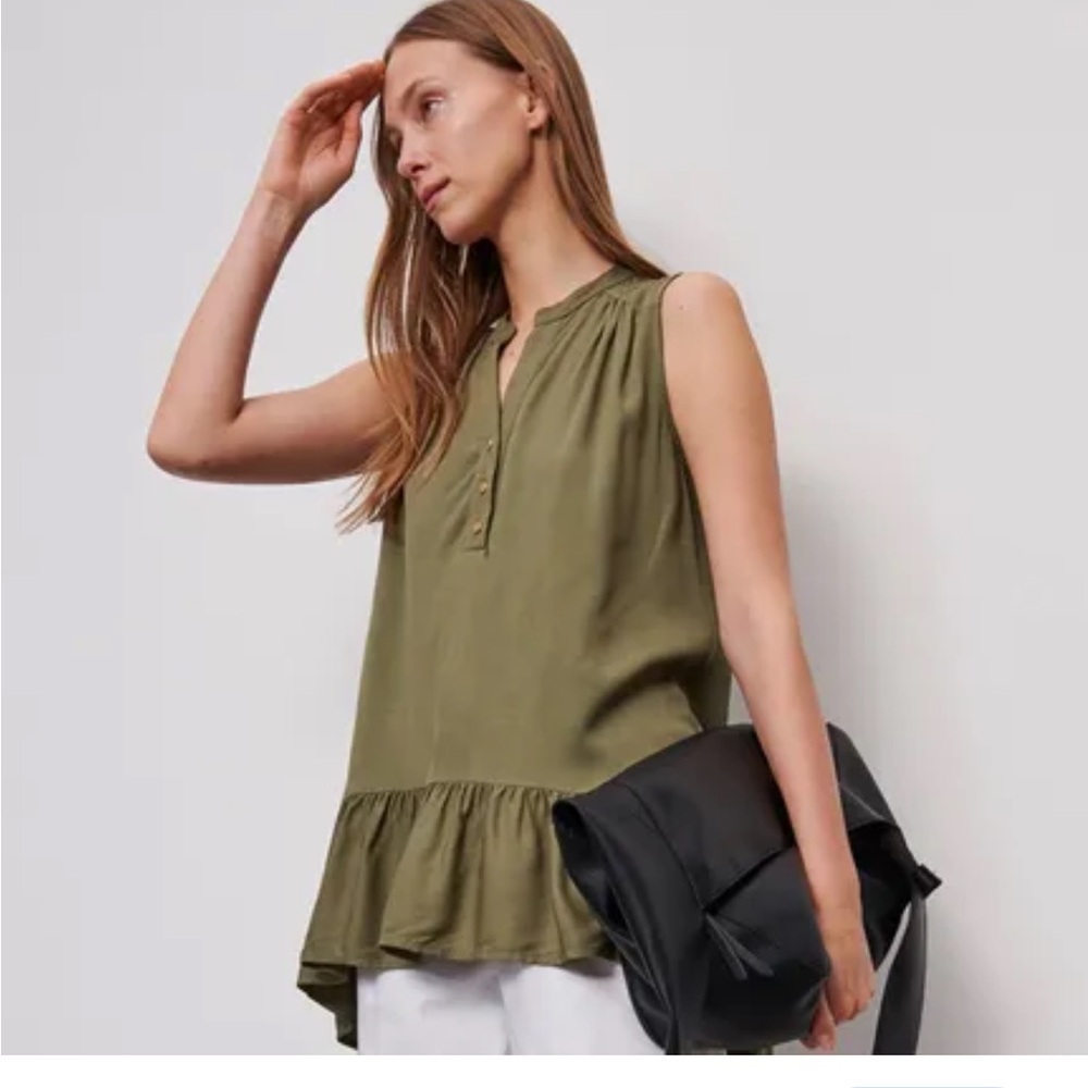 G-Star Raw Women Green sleeve blouse. Size Small